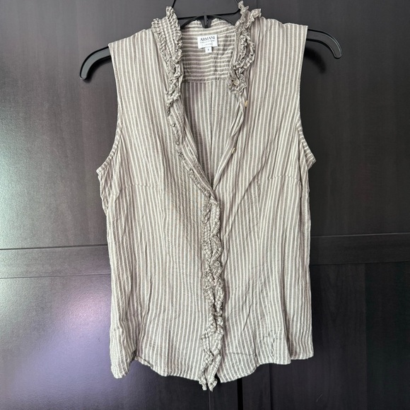 Armani collezioni silk blend sleeveless blouse - Picture 4 of 4